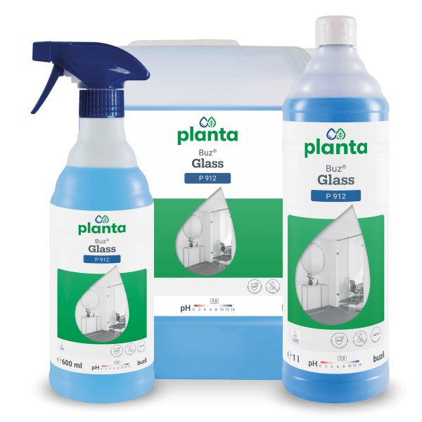 Buzil Planta Buz Glass P 912 Ökologischer, gebrauchsfertiger Glas- und Oberflächenreiniger