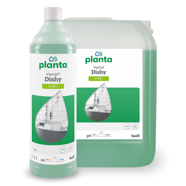 Buzil Planta Vamat Dishy P 941 Ökologisches Geschirrspülmittel und Neutralreiniger