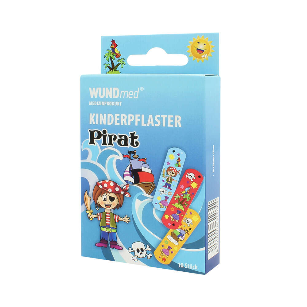 Kinder - Pflasterstrips Pirat, 10 Stück