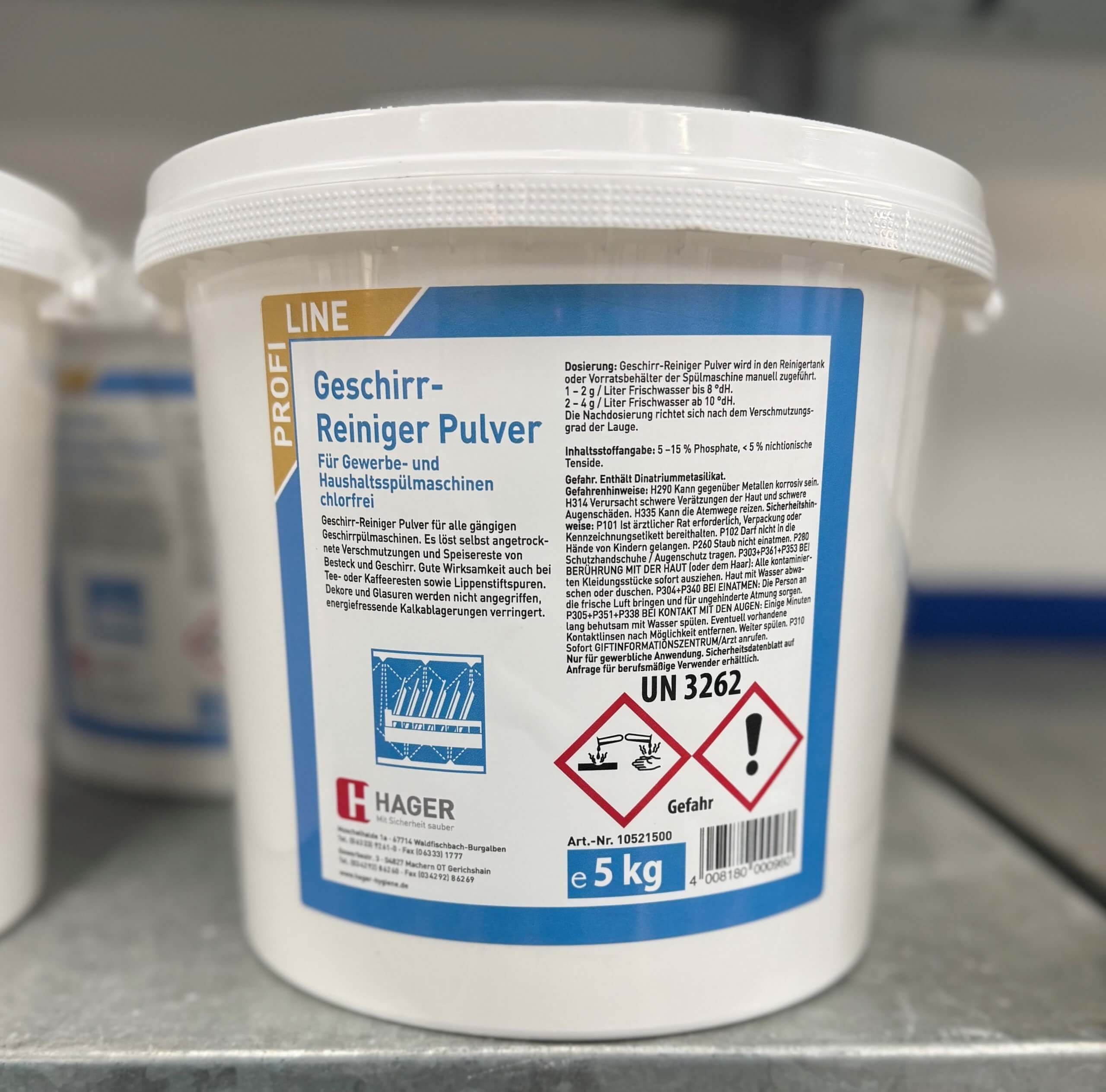 Geschirr-Reiniger Pulver 5 kg Eimer