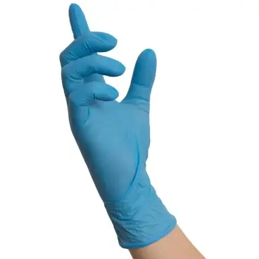 NITRAS BLUE WAVE Nitril Einmalhandschuhe, blau in verschiedenen Größe S,M,L und XL – Bild 2