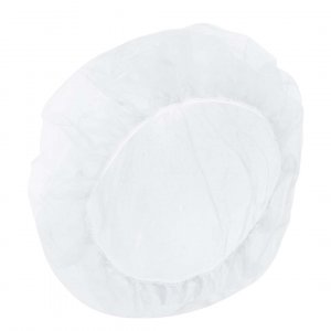 Kopfschutzhauben, Vlies, weiß, 200 Stück Baretthaube mit Gummizug, universal