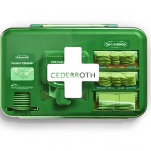Cederroth Wound Care Dispenser mit Inhalt – kompakte Lösung für schnelle Wundversorgung